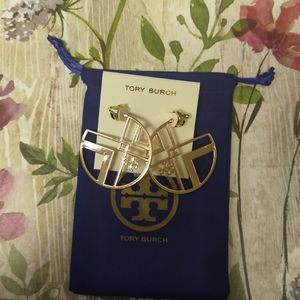 Tory burch Gold hoops earrings